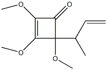 1,2,4-Trimethoxy-4-(1-methyl-2-propenyl)-1-cyclobuten-3-one Structure