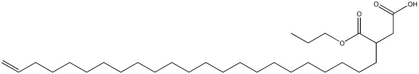 3-(22-Tricosenyl)succinic acid 1-hydrogen 4-propyl ester 구조식 이미지