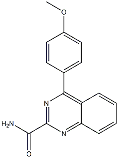 4-(4-Methoxyphenyl)quinazoline-2-carboxamide Structure