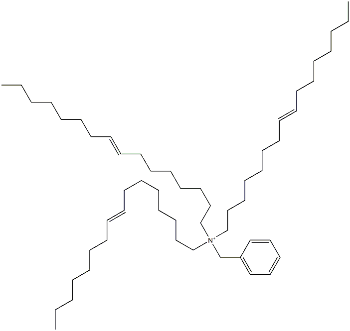 Tri(8-hexadecenyl)benzylaminium 구조식 이미지