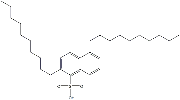 2,5-Didecyl-1-naphthalenesulfonic acid Structure