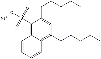 2,4-Dipentyl-1-naphthalenesulfonic acid sodium salt Structure