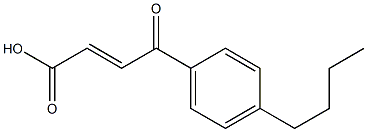 3-(4-Butylbenzoyl)acrylic acid 구조식 이미지