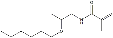 N-(2-Hexyloxypropyl)methacrylamide 구조식 이미지