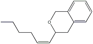 3,4-Dihydro-3-[(Z)-1-hexenyl]-1H-2-benzopyran Structure