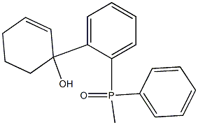 (1-Hydroxy-2-cyclohexen-1-yl)methyldiphenylphosphine oxide 구조식 이미지