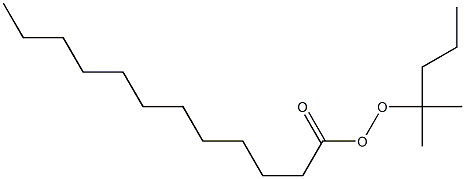 Dodecaneperoxoic acid 1,1-dimethylbutyl ester Structure
