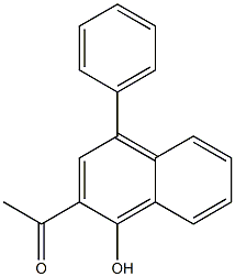 2-Acetyl-4-phenyl-1-naphthol 구조식 이미지