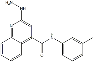 N-(3-Methylphenyl)-2-hydrazinoquinoline-4-carboxamide 구조식 이미지