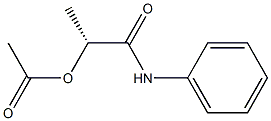 [R,(+)]-2-(Acetyloxy)-N-phenylpropionamide Structure