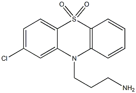 3-[(2-Chloro-10H-phenothiazine 5-oxide)-10-yl]propan-1-amine oxide 구조식 이미지