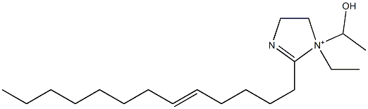 1-Ethyl-1-(1-hydroxyethyl)-2-(5-tridecenyl)-2-imidazoline-1-ium 구조식 이미지