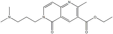 6-(3-(Dimethylamino)propyl)-2-methyl-5-oxo-5,6-dihydro-1,6-naphthyridine-3-carboxylic acid ethyl ester Structure