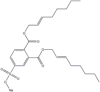 4-(Sodiosulfo)phthalic acid di(2-octenyl) ester 구조식 이미지