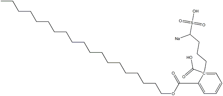 Phthalic acid 1-nonadecyl 2-(4-sodiosulfobutyl) ester 구조식 이미지