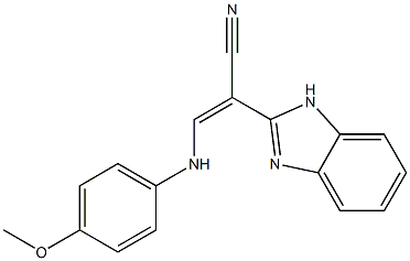 2-(1H-Benzimidazol-2-yl)-3-(4-methoxyanilino)propenenitrile Structure