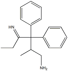 3,3-Diphenyl-4-imino-2-methyl-1-hexanamine Structure