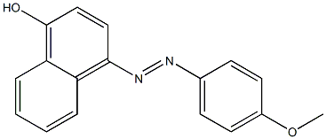 4-[(4-Methoxyphenyl)azo]-1-naphthol 구조식 이미지