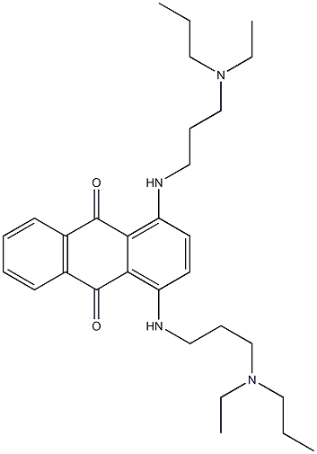 1,4-Bis[3-(diethylmethylaminio)propylamino]anthraquinone 구조식 이미지