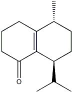 (5R,8S)-5-Methyl-8-isopropyl-3,4,5,6,7,8-hexahydronaphthalen-1(2H)-one Structure