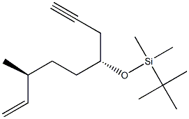 (3S,6R)-6-(tert-Butyldimethylsiloxy)-3-methyl-1-nonen-8-yne Structure