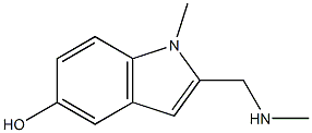 1-Methyl-2-[(methylamino)methyl]-1H-indol-5-ol Structure