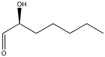 [S,(-)]-2-Hydroxyheptanal Structure