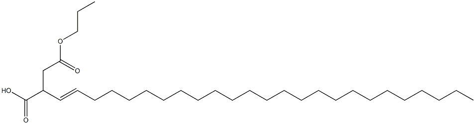 2-(1-Pentacosenyl)succinic acid 1-hydrogen 4-propyl ester 구조식 이미지