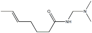 N-[(Dimethylamino)methyl]-5-heptenamide 구조식 이미지