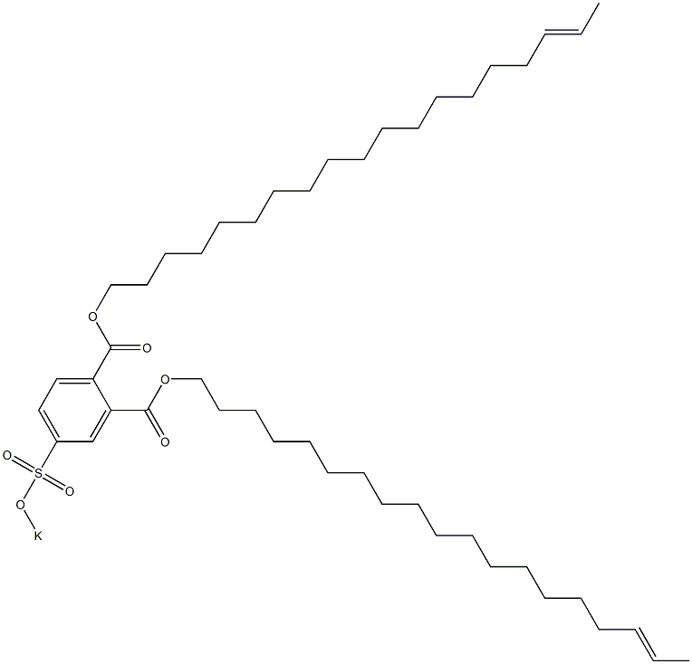 4-(Potassiosulfo)phthalic acid di(17-nonadecenyl) ester Structure