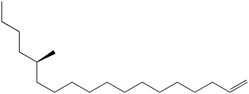 (14R)-14-Methyl-1-octadecene 구조식 이미지