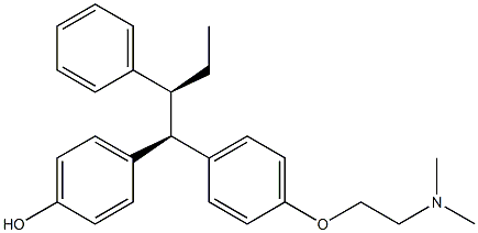 2-[4-[(1R,2S)-1-(4-Hydroxyphenyl)-2-phenylbutyl]phenoxy]-N,N-dimethylethanamine 구조식 이미지