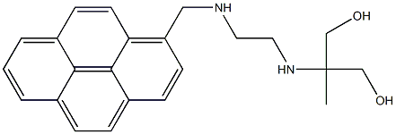1-[2-(2-Hydroxy-1-hydroxymethyl-1-methylethylamino)ethylaminomethyl]pyrene 구조식 이미지