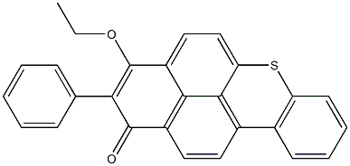 2-Phenyl-3-ethoxy-1H-naphtho[2,1,8-mna]thioxanthen-1-one Structure