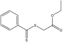 (Thiobenzoylthio)acetic acid ethyl ester 구조식 이미지