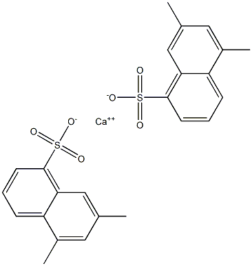 Bis(5,7-dimethyl-1-naphthalenesulfonic acid)calcium salt Structure