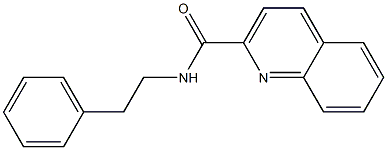 N-Phenethylquinoline-2-carboxamide 구조식 이미지