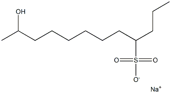 11-Hydroxydodecane-4-sulfonic acid sodium salt 구조식 이미지