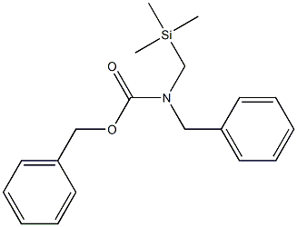 N-Benzyl-N-[(trimethylsilyl)methyl]carbamic acid benzyl ester 구조식 이미지