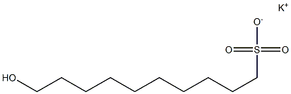 10-Hydroxydecane-1-sulfonic acid potassium salt 구조식 이미지