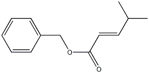 (E)-4-Methyl-2-pentenoic acid benzyl ester 구조식 이미지