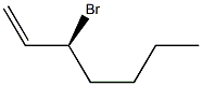 [S,(+)]-3-Bromo-1-heptene Structure
