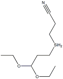 3-(Diethoxypropylsilyl)propiononitrile 구조식 이미지