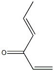 (E)-1-Methyl-1,4-pentadien-3-one 구조식 이미지