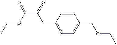 2-Oxo-3-(p-ethoxymethylphenyl)propionic acid ethyl ester Structure