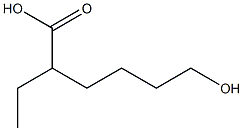 2-Ethyl-6-hydroxyhexanoic acid Structure