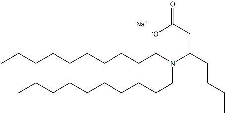 3-(Didecylamino)heptanoic acid sodium salt 구조식 이미지