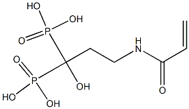 1-Hydroxy-3-(acryloylamino)-1,1-propanediylbisphosphonic acid 구조식 이미지