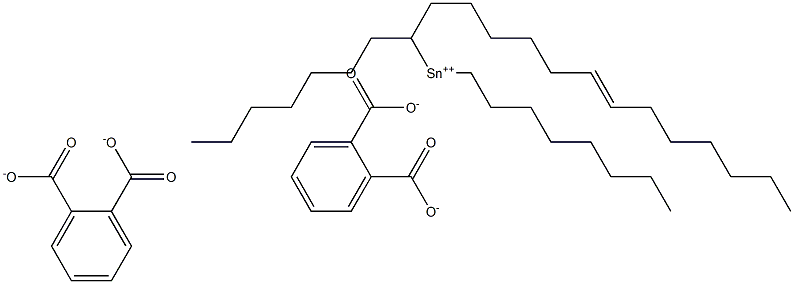 Bis[phthalic acid 1-(6-tridecenyl)]dioctyltin(IV) salt Structure