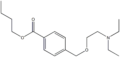 p-[(2-Diethylaminoethoxy)methyl]benzoic acid butyl ester 구조식 이미지